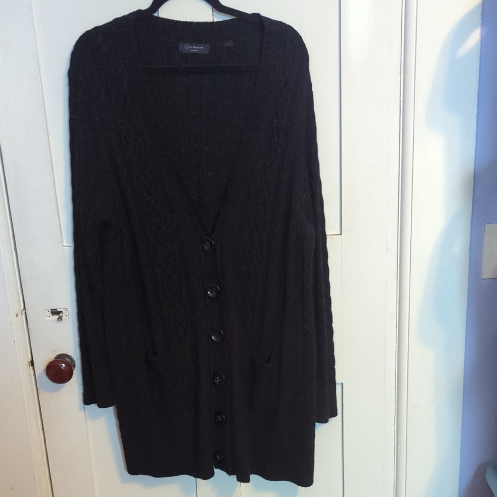 Context Woman Heavy Knit 2 Pocket Button Down Cardigan. Gently Used.